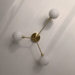 Brass 3‑Light Flush Ceiling Light - Image 10