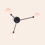 Charcoal Grey 3‑Light Flush Ceiling Light - Image 6