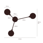 Charcoal Grey 3‑Light Flush Ceiling Light - Image 7