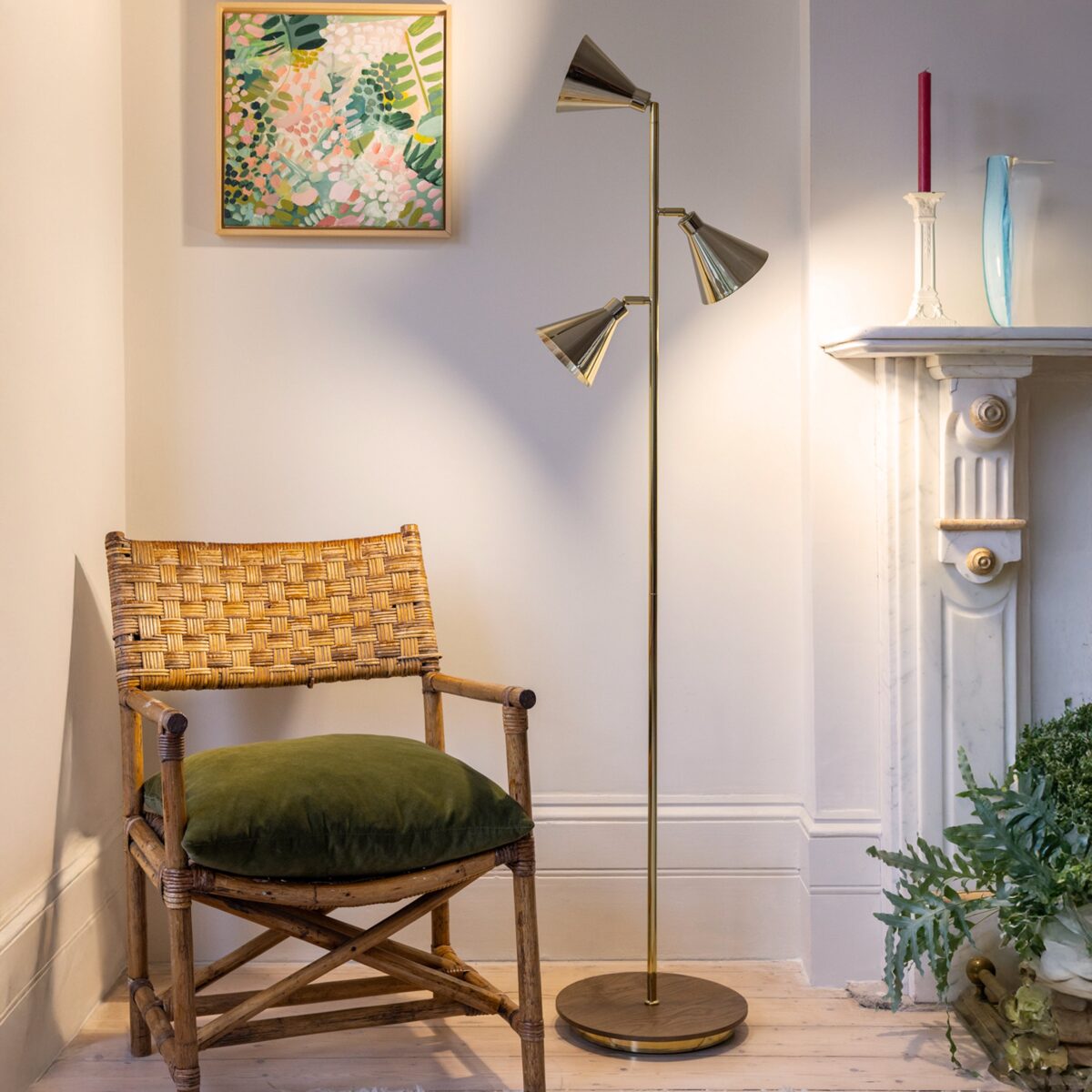 Cone Brass Floor Lamp - Image 5