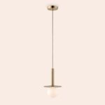 Brass Disk Pendant Ceiling Light - Image 10