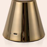 Brass Dome Cordless Table Lamp (Rechargeable Opal Glass Ambient Light) - Image 4