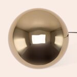 Brass Dome Mushroom Table Lamp (Integrated LED, 1970s Revival Statement) - Image 4