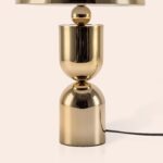 Brass Dome Mushroom Table Lamp (Integrated LED, 1970s Revival Statement) - Image 6