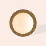 Brass Opal Disk Rechargeable Table Lamp (Cordless Ambient LED, 120 lm, Portable) - Image 4