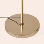 Brass Opal Disk Floor Lamp (Ambient LED × 4, Sculptural Stem) - Image 4