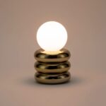 Brass Tube Cordless Table Lamp (Rechargeable, Integrated LED, Portable) - Image 2