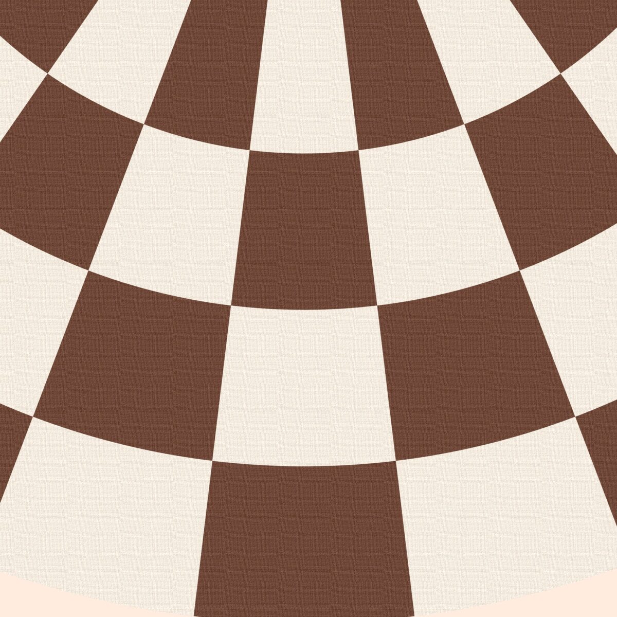 Bark Brown Check‑Lined Cone Shade (60 cm Oversized Canvas Pendant, No Wiring Needed) - Image 5