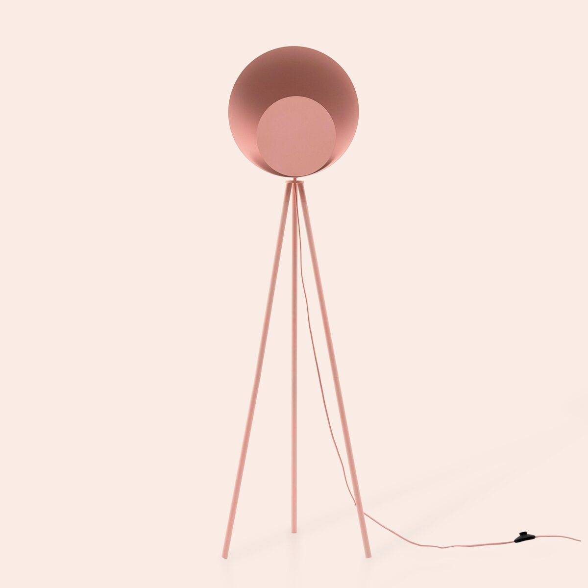 Blossom Pink Diffuser Floor Lamp (Tripod, Integrated LED, Ambient Light) - Image 1