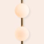 Brass Bar Opal Ball Wall Light (3‑Shade G9 Plug-in Sconce) - Image 4