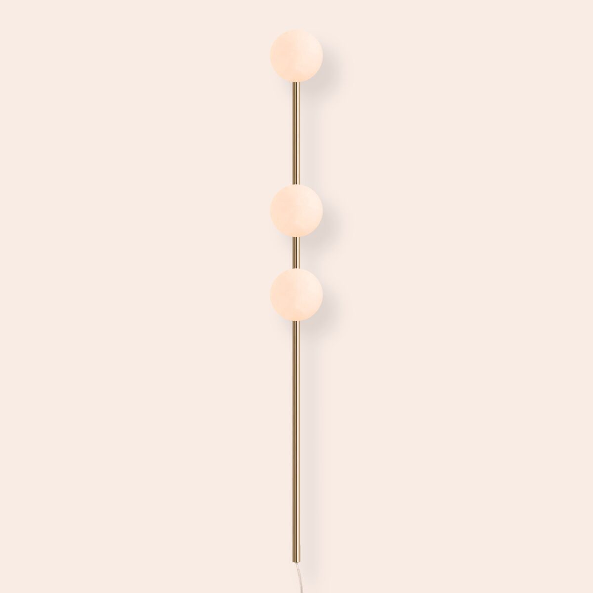 Brass Bar Opal Ball Wall Light (3‑Shade G9 Plug-in Sconce) - Image 7