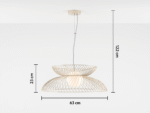 Brass Cage Ceiling Pendant - Image 9