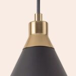 Charcoal Grey Cone Pendant - Image 3