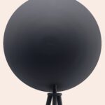 Charcoal Grey Diffuser Floor Lamp (Tripod, Integrated LED, Ambient Design) - Image 6
