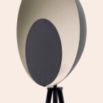 Charcoal Grey Diffuser Floor Lamp (Tripod, Integrated LED, Ambient Design) - Image 5