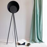 Charcoal Grey Diffuser Floor Lamp (Tripod, Integrated LED, Ambient Design) - Image 14