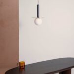 Charcoal Grey Disk Pendant - Image 7