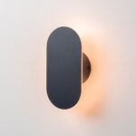 Charcoal Grey Mini Diffuser Wall Light (IP44, Integrated LED, Ambient Glow) - Image 6
