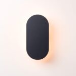 Charcoal Grey Mini Diffuser Wall Light (IP44, Integrated LED, Ambient Glow)