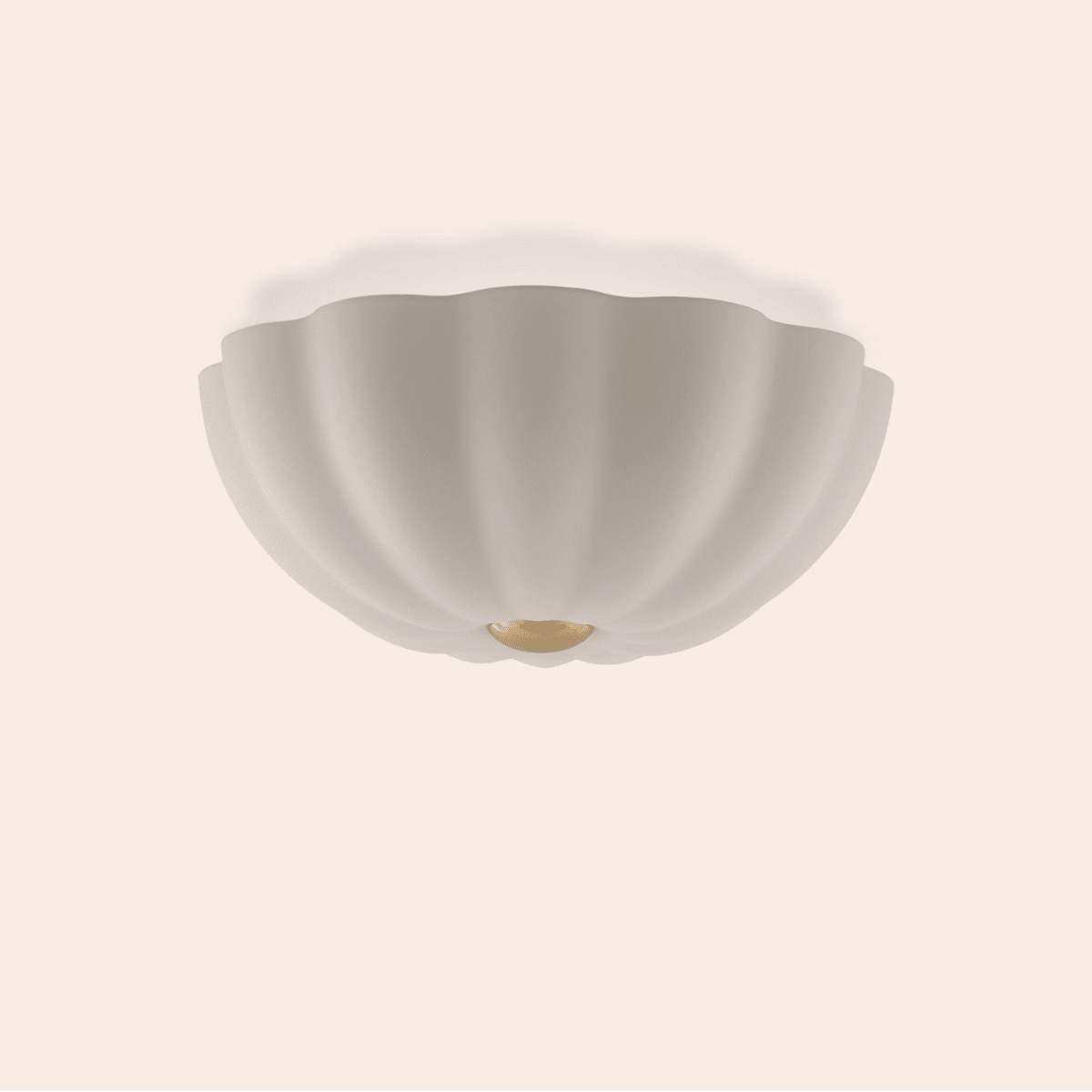 White Flower Flush Ceiling Light - Image 1