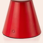 Jam Red Dome Cordless Table Lamp (Portable Ambient Light, Rechargeable, Opal Glass Dome) - Image 9