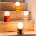 Sand Grey Tube Cordless Table Lamp (Rechargeable, Integrated LED, Portable Ambient Light) - Image 6