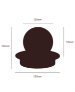 Brass Opal Disk Rechargeable Table Lamp (Cordless Ambient LED, 120 lm, Portable) - Image 8