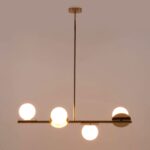 Brass Opal Disk Ceiling Light (Bathroom IP44) - Image 12