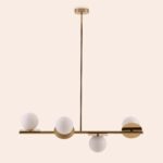 Brass Opal Disk Ceiling Light (Bathroom IP44) - Image 15