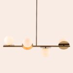 Brass Opal Disk Ceiling Light (Bathroom IP44) - Image 14