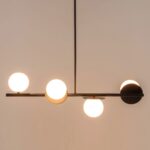 Charcoal Grey Opal Disk Ceiling Light (Bathroom IP44) - Image 2