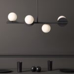 Charcoal Grey Opal Disk Ceiling Light (Bathroom IP44) - Image 7