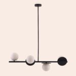 Charcoal Grey Opal Disk Ceiling Light (Bathroom IP44) - Image 11