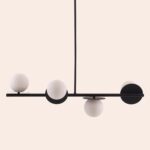 Charcoal Grey Opal Disk Ceiling Light (Bathroom IP44)
