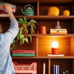 Peel Orange Tube Cordless Table Lamp (Rechargeable Ambient LED, Portable Design) - Image 11