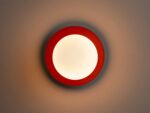 Peel Orange Opal Disk Wall Light (IP44, Dimmable G9 Globe) - Image 5