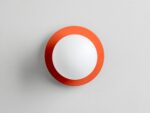 Peel Orange Opal Disk Wall Light (IP44, Dimmable G9 Globe) - Image 6