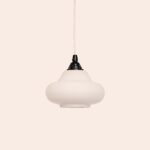 White Opaline Gloss Ceiling Pendant