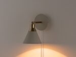 Sand Grey Cone Plug‑In Wall Light (Adjustable Task Sconce, Plug‑In E14) - Image 4