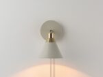 Sand Grey Cone Plug‑In Wall Light (Adjustable Task Sconce, Plug‑In E14) - Image 5
