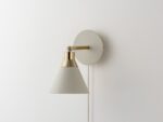 Sand Grey Cone Plug‑In Wall Light (Adjustable Task Sconce, Plug‑In E14) - Image 2
