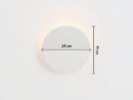 Sand Grey Diffuser Wall Light (Integrated LED, Flush Mount) - Image 7