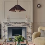 Burgundy Flush Pleat Wall Light (IP44, Dimmable G9 Globe) - Image 7