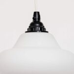 White Opaline Gloss Ceiling Pendant - Image 4
