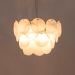White Glass Disk Ceiling Light - Image 2
