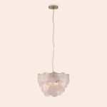 White Glass Disk Ceiling Light - Image 7
