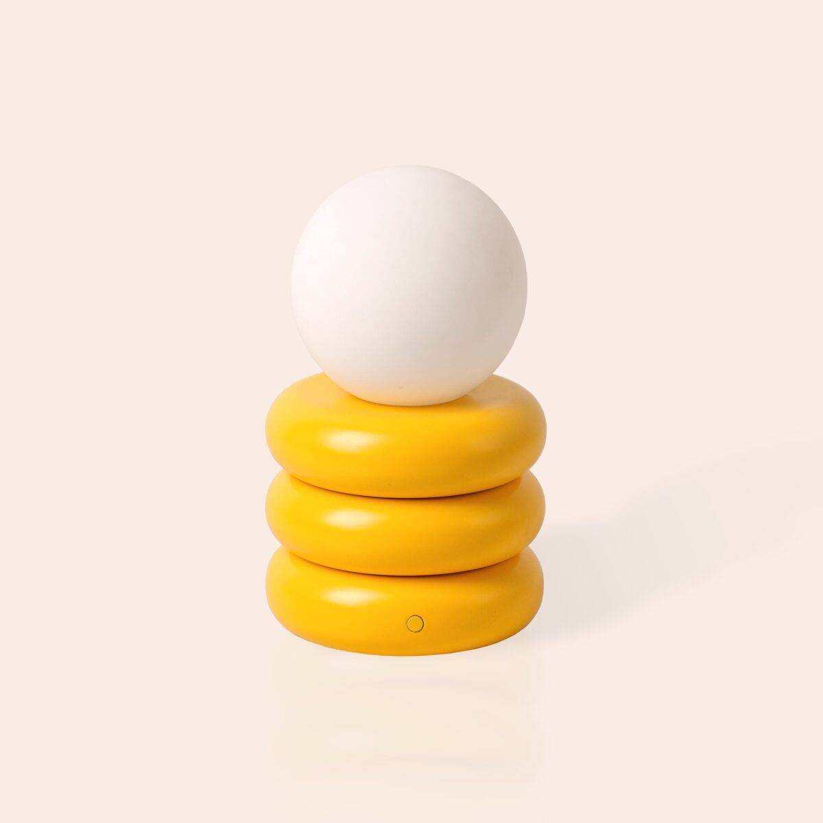 Yolk Yellow Tube Cordless Table Lamp (Rechargeable Ambient LED, Portable Mood Light) - Image 1