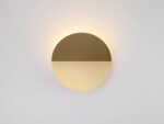 Brass Diffuser Wall Light (Integrated LED, Flush sconce)