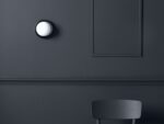 Charcoal Grey Opal Disk Wall Light (IP44, Dimmable G9 Globe) - Image 9
