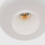 White Opaline Gloss Ceiling Pendant - Image 3